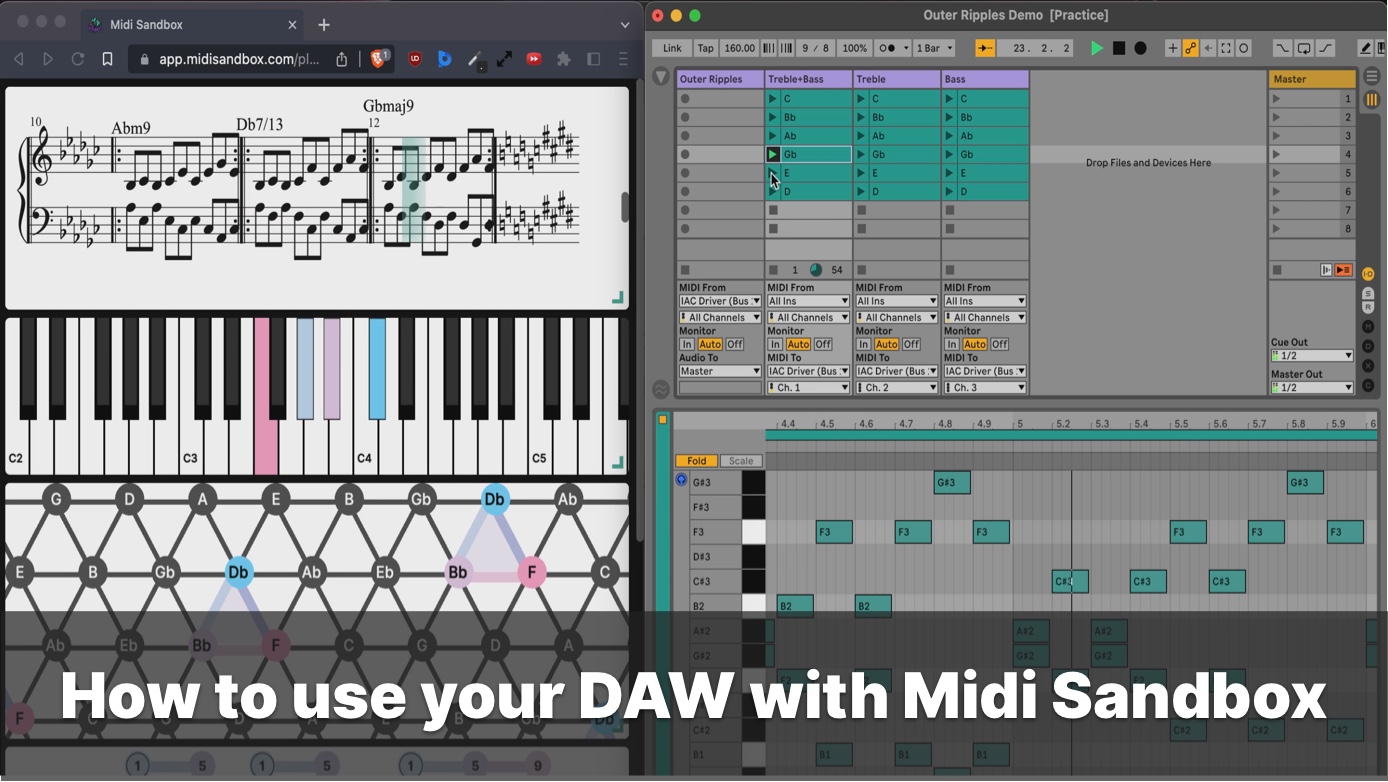 Learn how to use a virtual midi driver to route midi data from your DAW to Midi Sandbox.